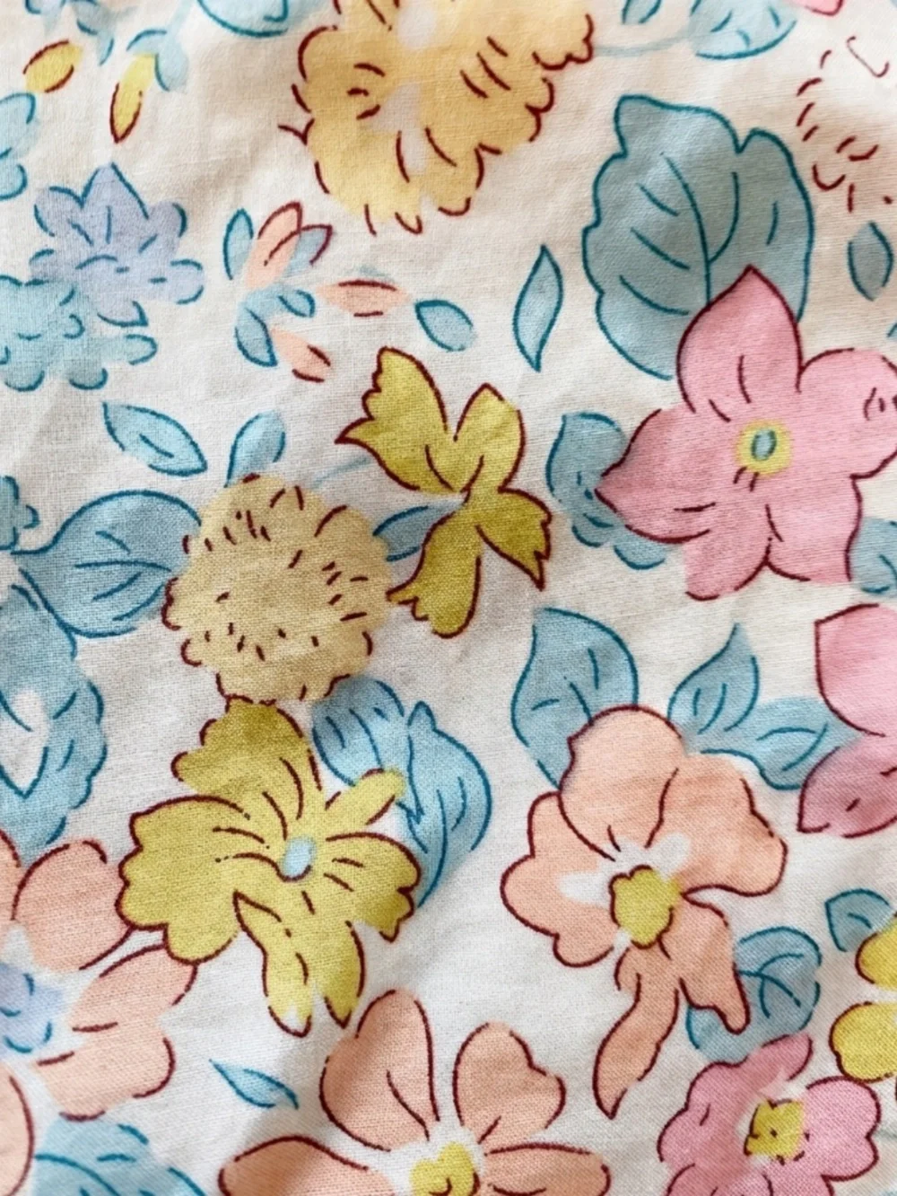 2000s Vintage Floral Smocked Flutter Sleeve Girl Sundress Pastel Summer Dress